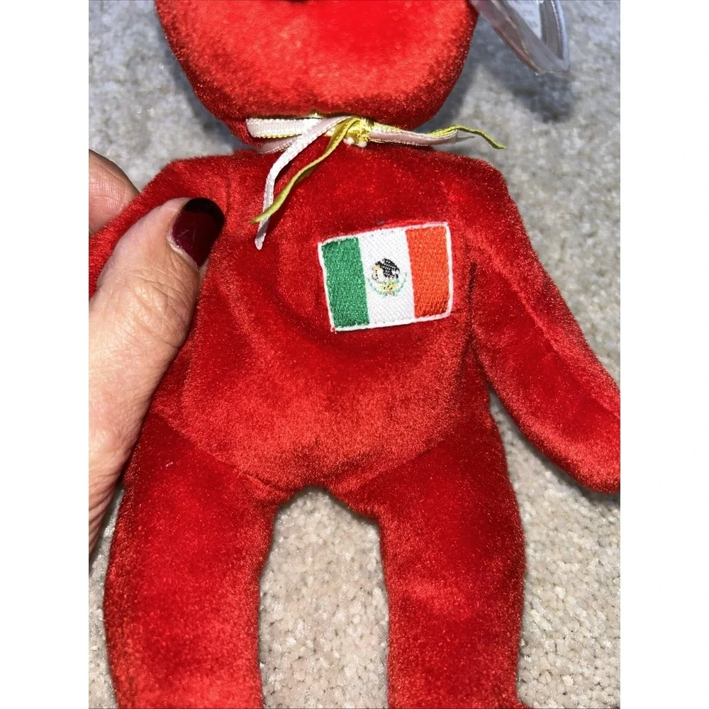 Osito Mexico Bear 5th Gen 1999 Retired Ty Beanie Baby Vintage‎ Collectible Mint
